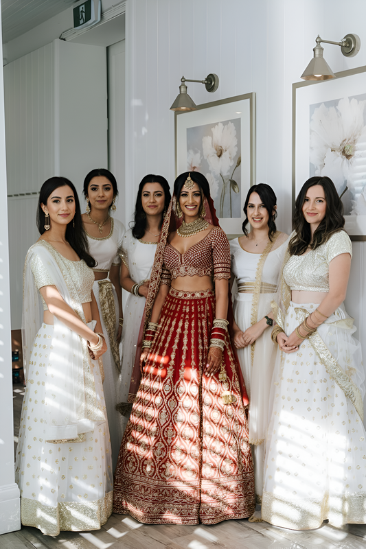 White Skirt Gold set