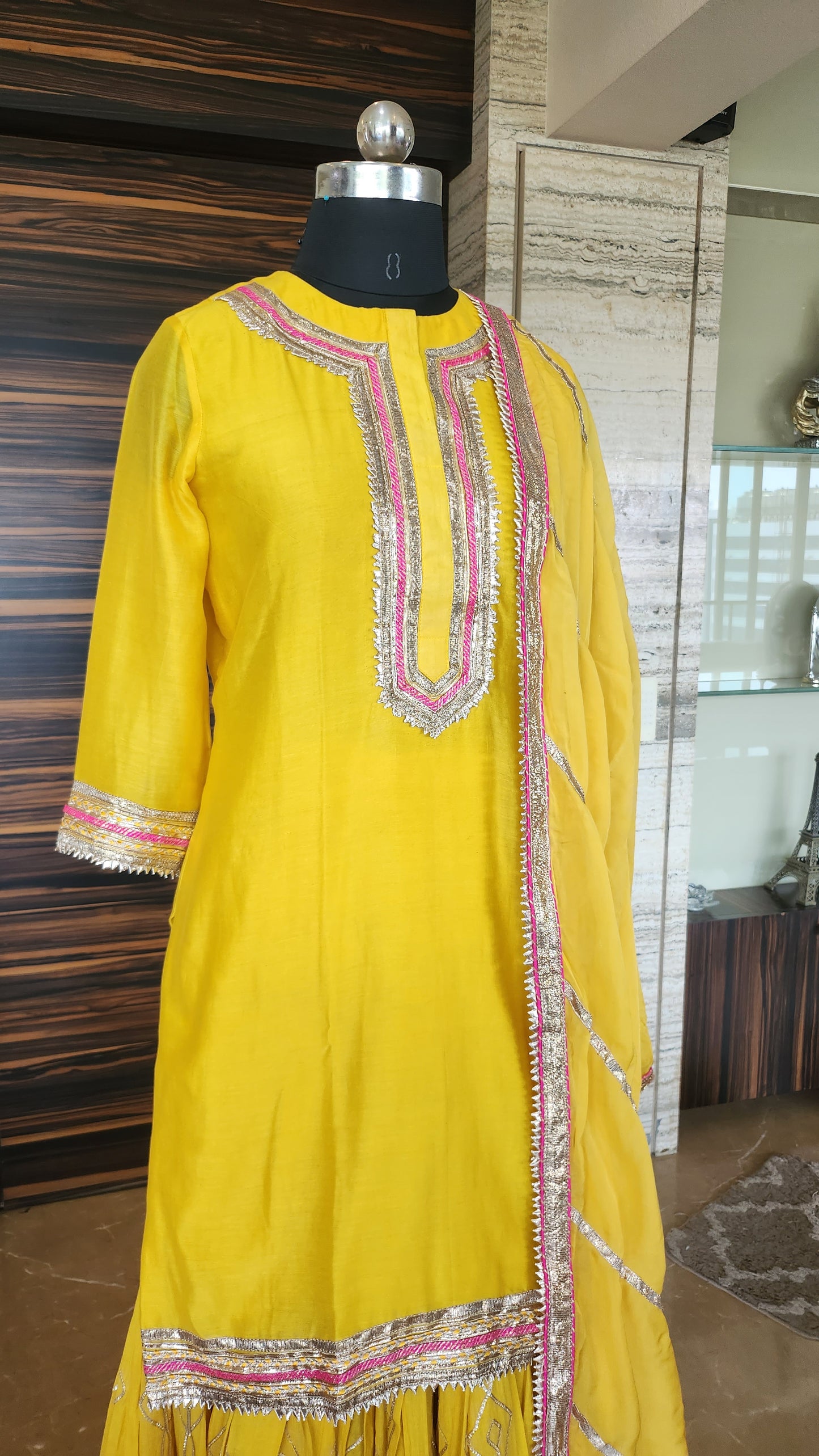 Yellow Sharara Set