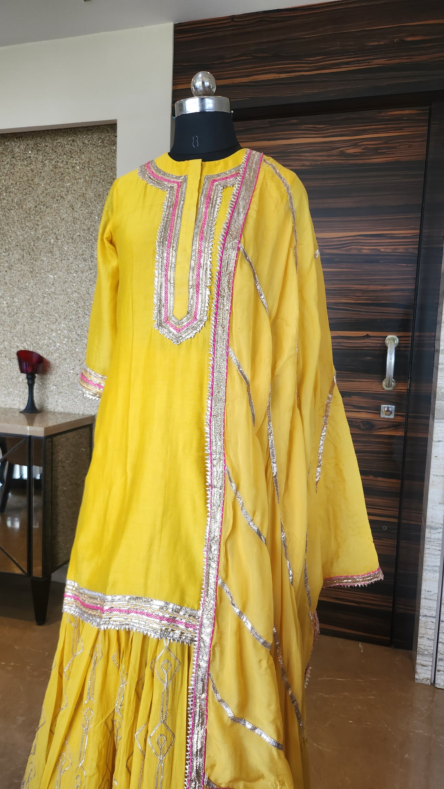 Yellow Sharara Set