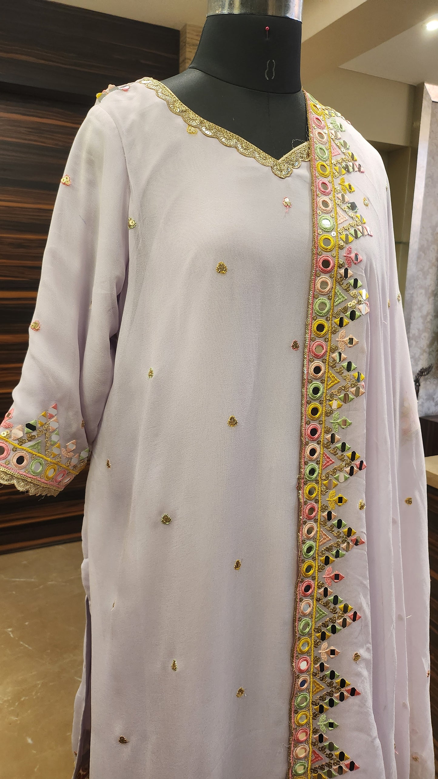 Lavendar Kurta Set