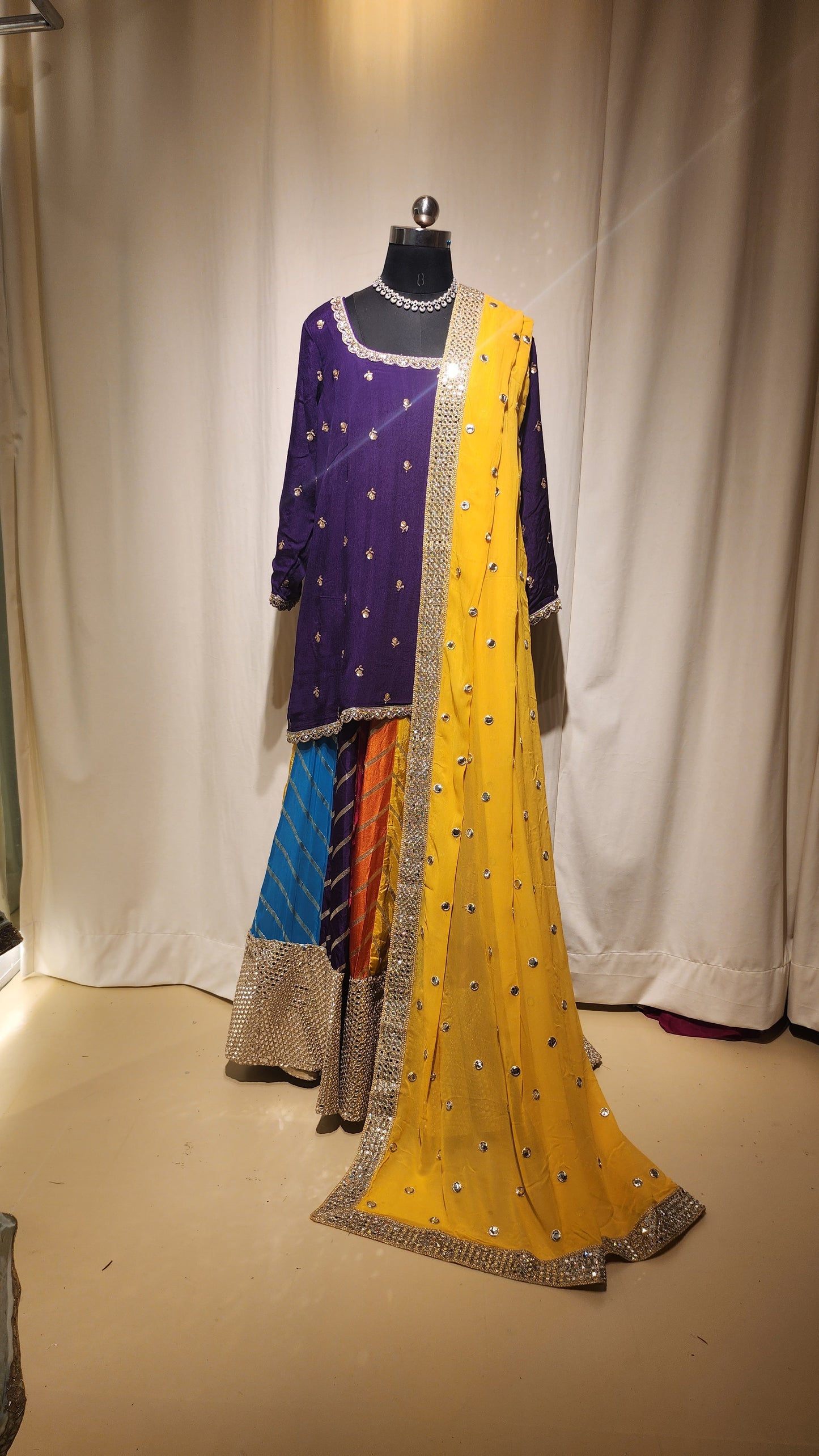 Multi Panel Colourful Lehenga