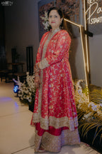 Pink Coral Jacket Lehenga set