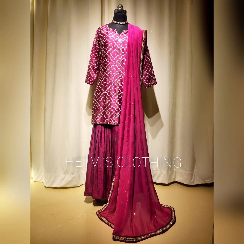 Purple Brocade Lehenga
