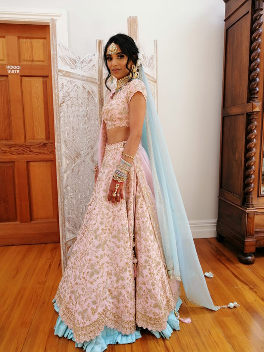 Pastel Pink Bridal Lehenga