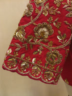 Hot Pink Zardosi Blouse