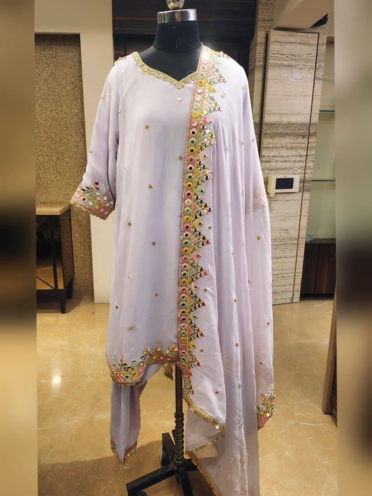 Lavendar Kurta Set