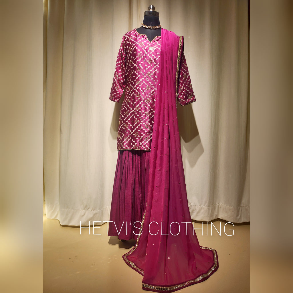 Purple Brocade Lehenga