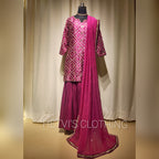 Purple Brocade Lehenga