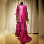 Purple Brocade Lehenga