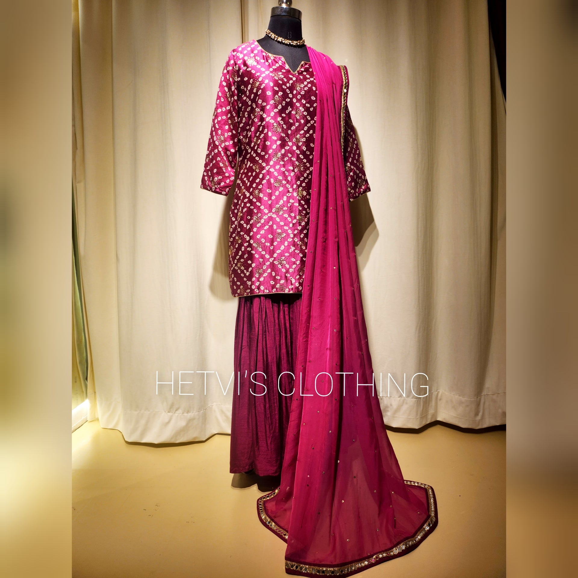 Purple Brocade Lehenga