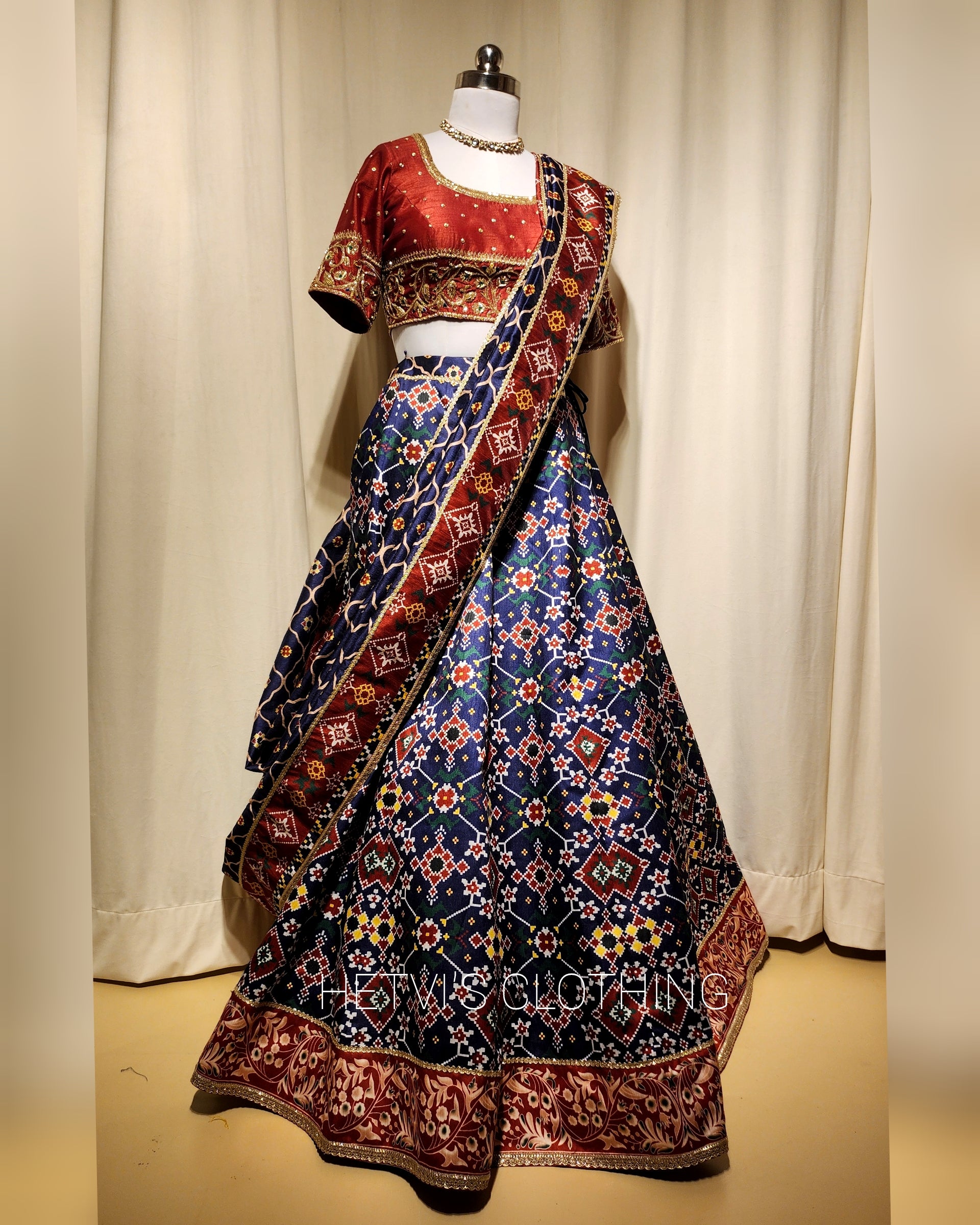 Printed Patola Lehenga set