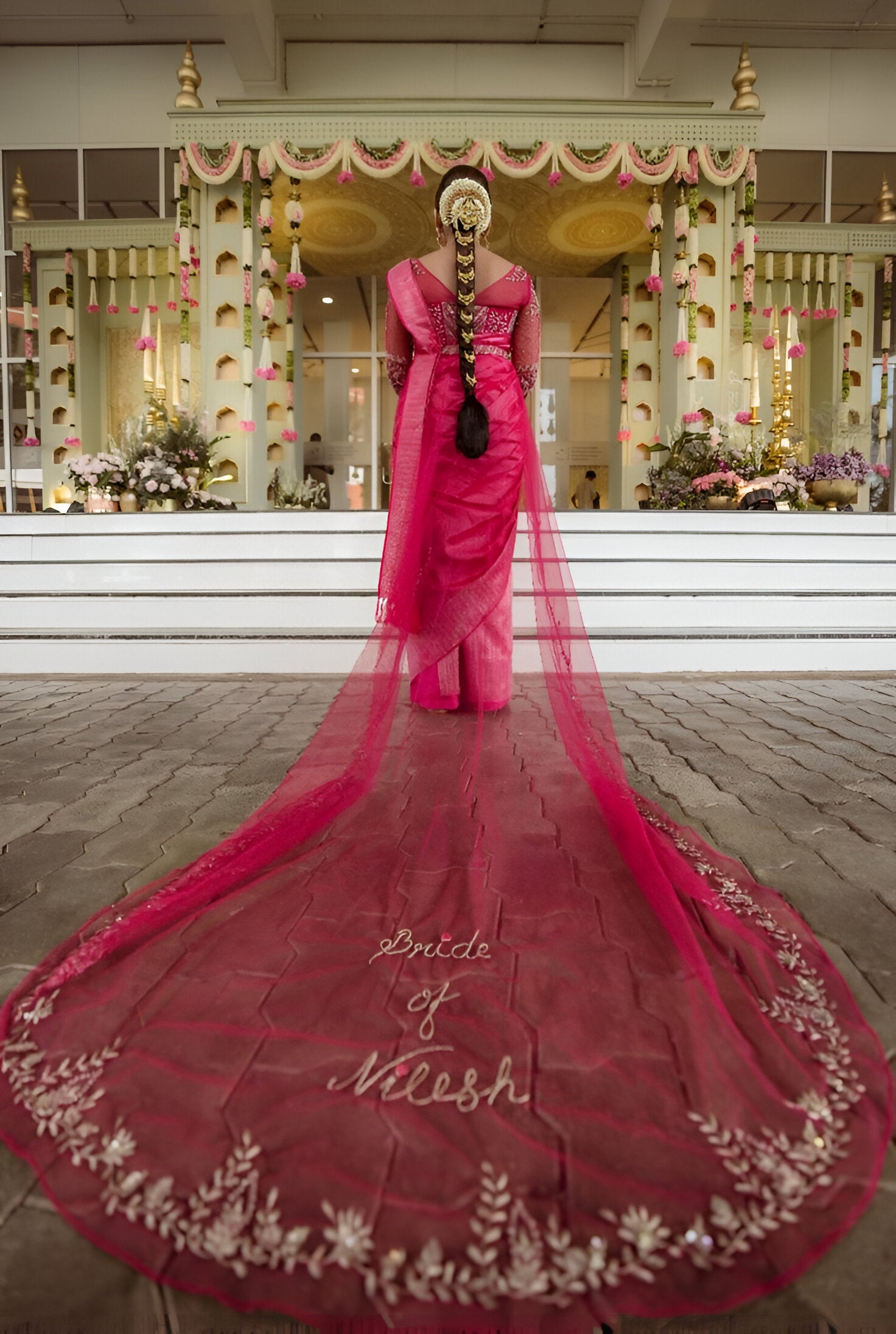 Groom's Name Veil