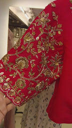 Hot Pink Zardosi Blouse
